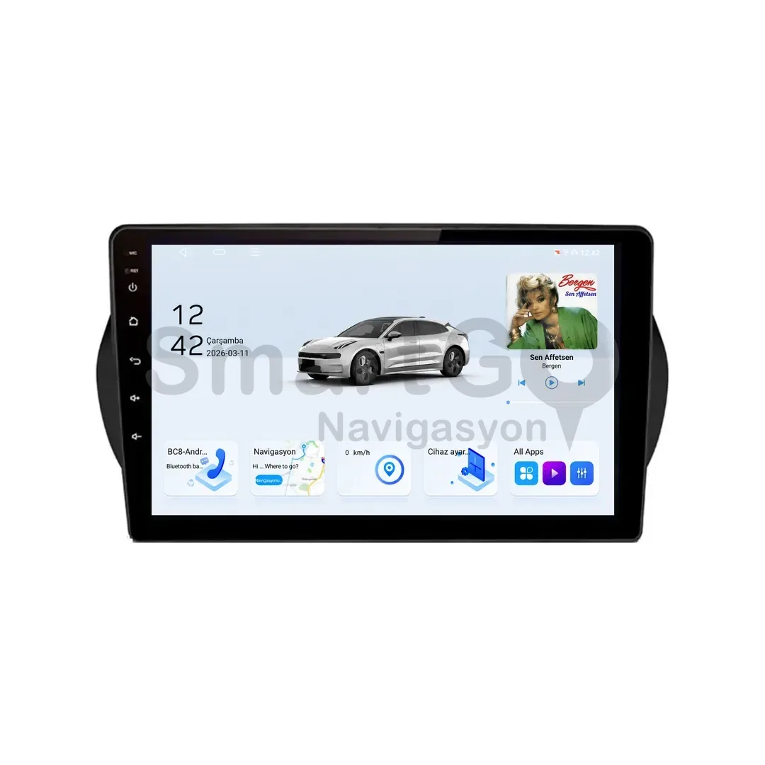 Peugeot Bipper Android Multimedya Sistemi (2008-2016) - Citroen Nemo 10 İnç