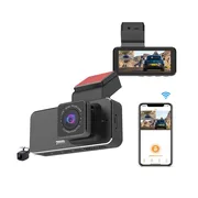 Full HD 4K Ön Arka Wi-Fi Araç İçi Kayıt Kamerası