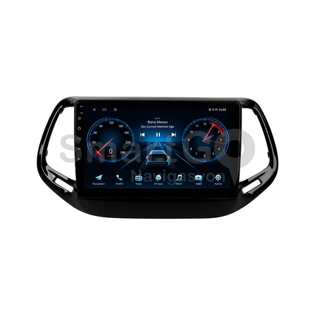 Jeep Compass Android Multimedya Sistemi (2017-2020) - 10 İnç