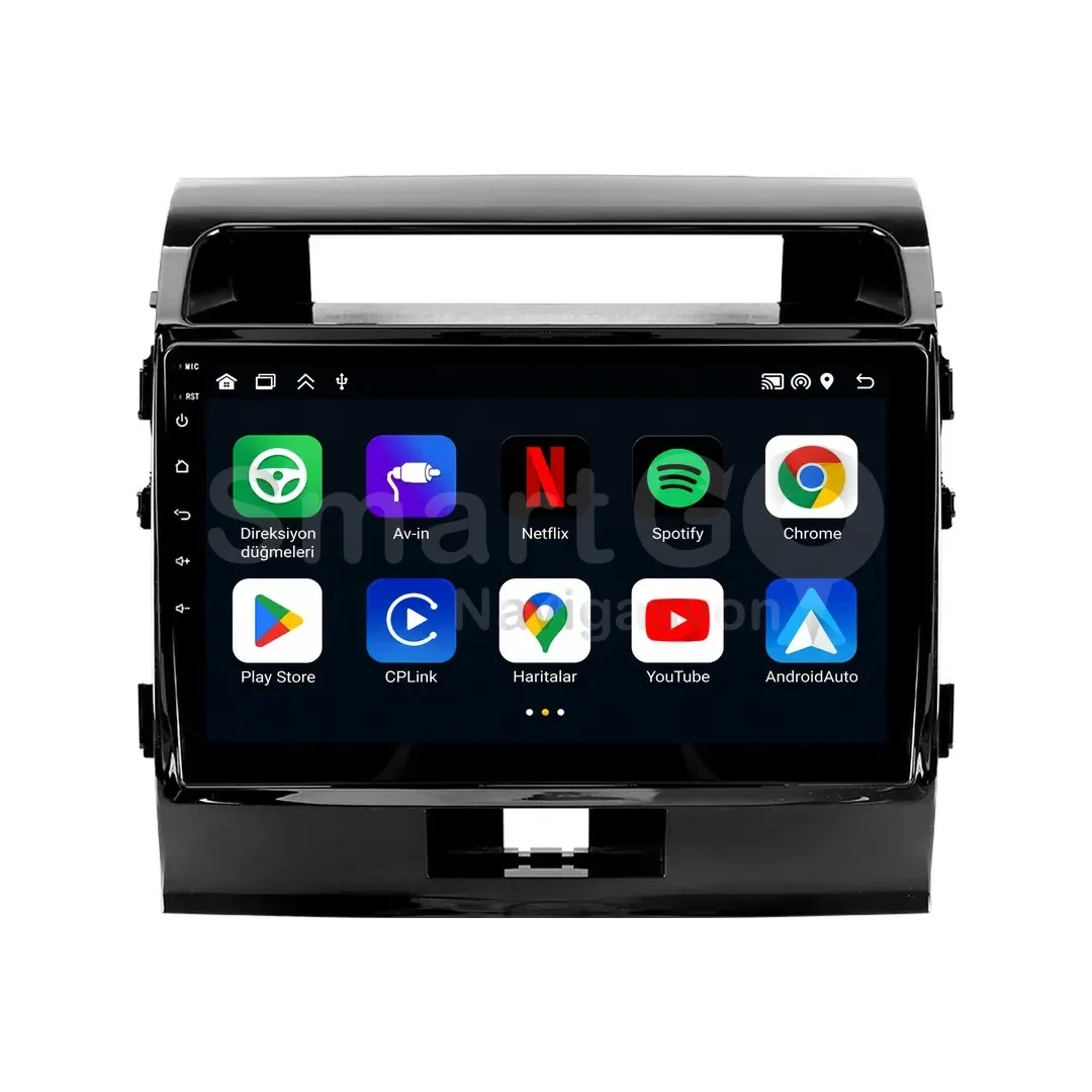 Toyota Land Cruiser Android Multimedya Sistemi (2008-2015) - 10 İnç