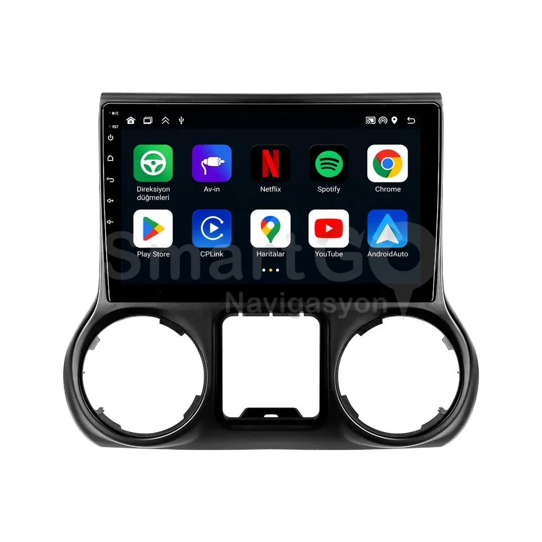 Jeep Wrangler Android Multimedya Sistemi (2011-2017) - 10 İnç