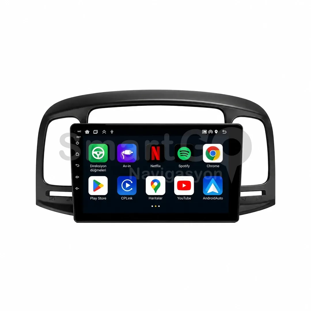 Hyundai Accent Era Android Siyah Multimedya Sistemi (2006-2012) - 9 İnç
