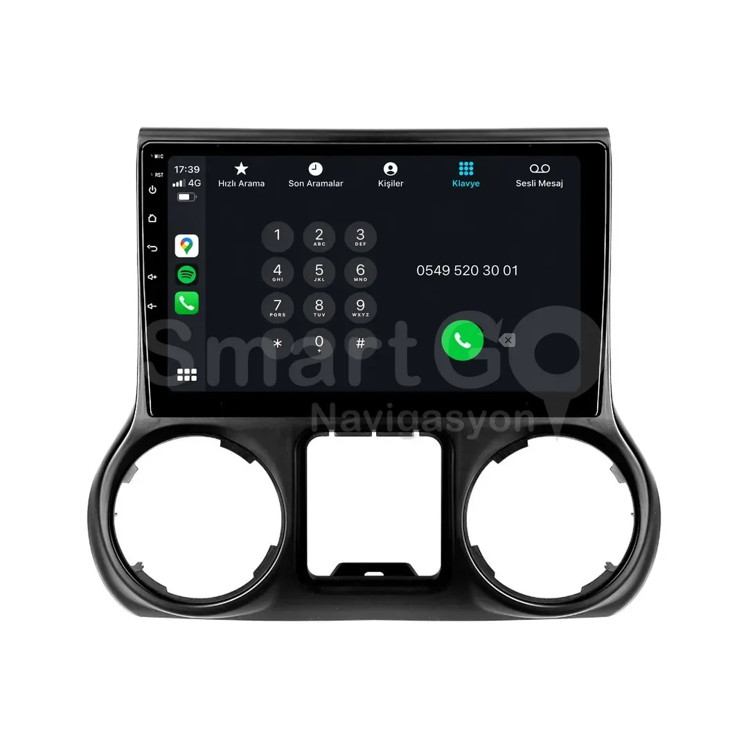 Jeep Wrangler Android Multimedya Sistemi (2011-2017) - 10 İnç
