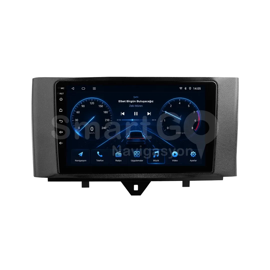 Smart Fortwo Android Multimedya Sistemi (2011-2015) - 9 İnç
