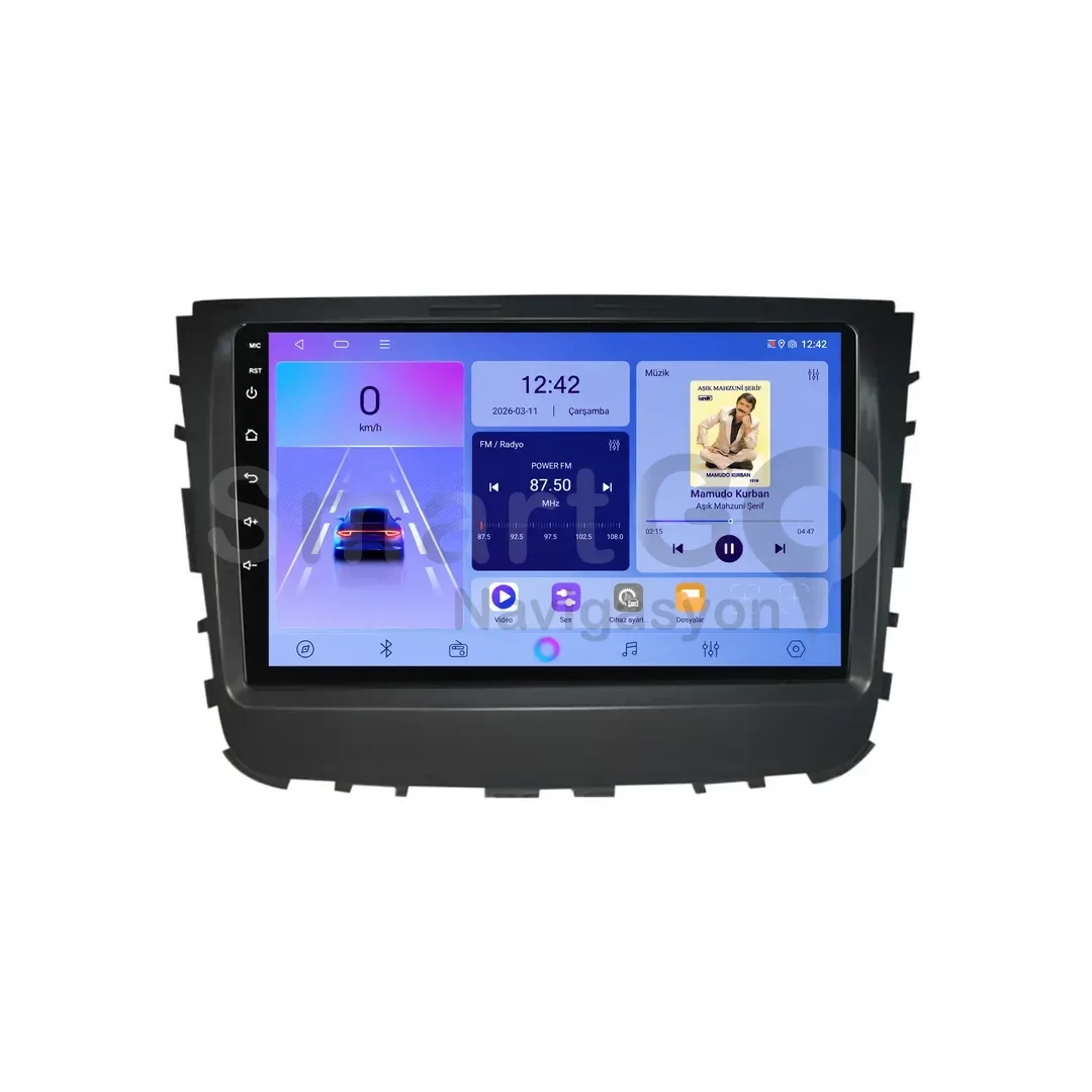 SsangYong Musso Android Multimedya Sistemi (2019-2023) - 9 İnç