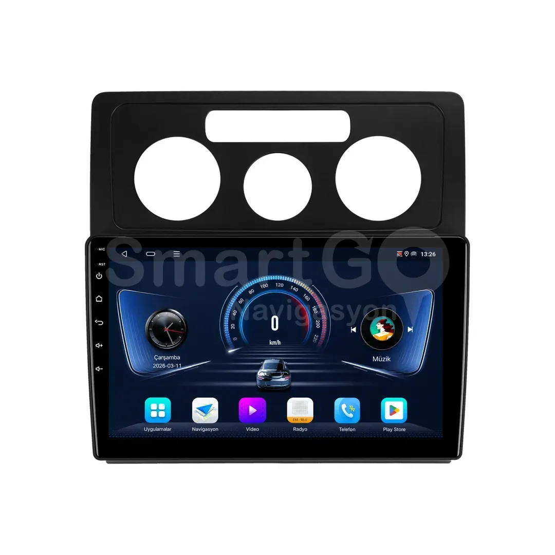 Volkswagen Caddy Android Multimedya Sistemi (2004-2010) - Manuel 10 İnç