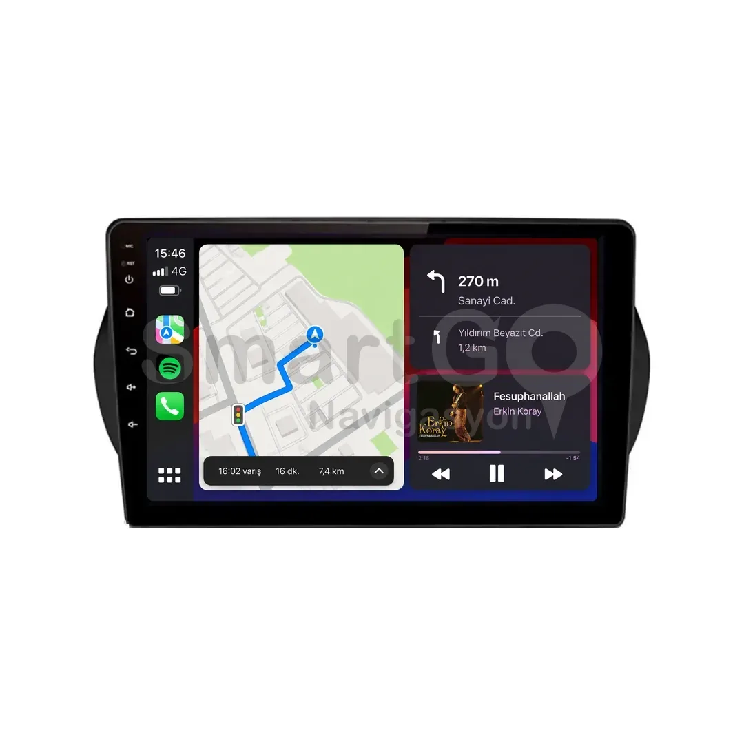 Peugeot Bipper Android Multimedya Sistemi (2008-2016) - Citroen Nemo 10 İnç