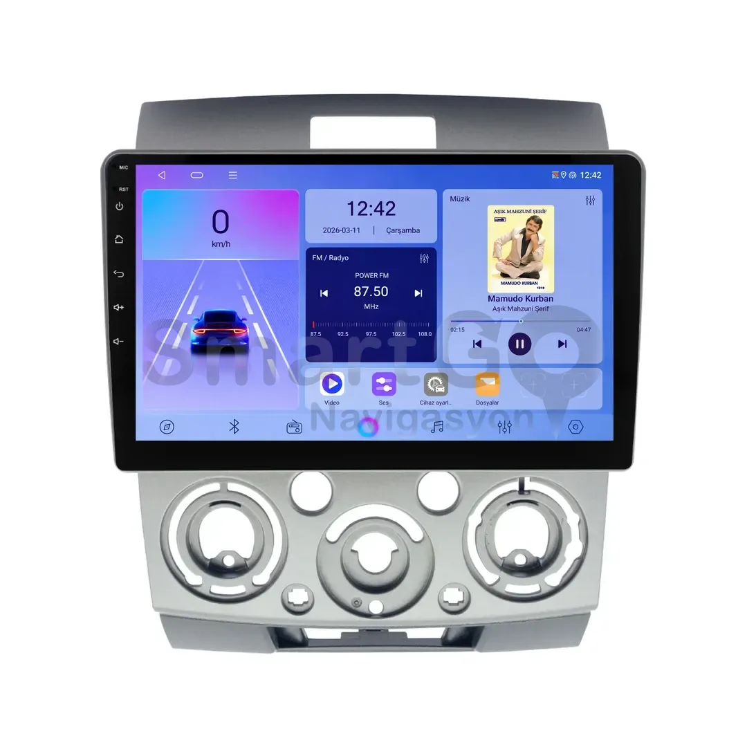 Ford Ranger Android Multimedya Sistemi (2007-2011) - 9 İnç