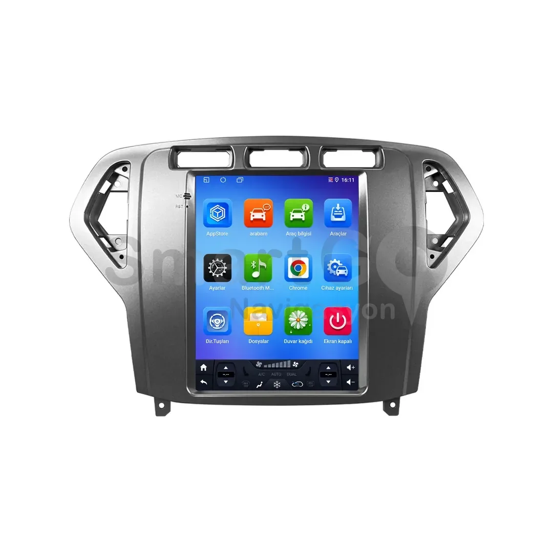 Ford Mondeo Android Tesla Multimedya Sistemi (2007-2010) - 9.7 İnç Gri