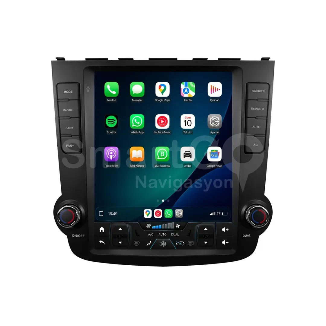 Honda CR-V Android Tesla Multimedya Sistemi (2007-2012) - 9.7 İnç