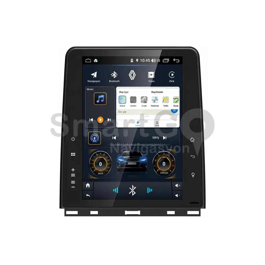 Renault Clio 5 OEM 9.7 İnç Tesla Android Multimedya 4+64 GB
