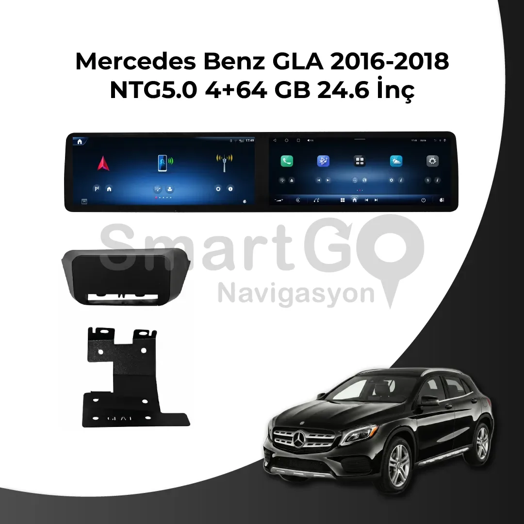 Mercedes Benz GLA 2016-2018 OEM 24.6 İnç Android Multimedya