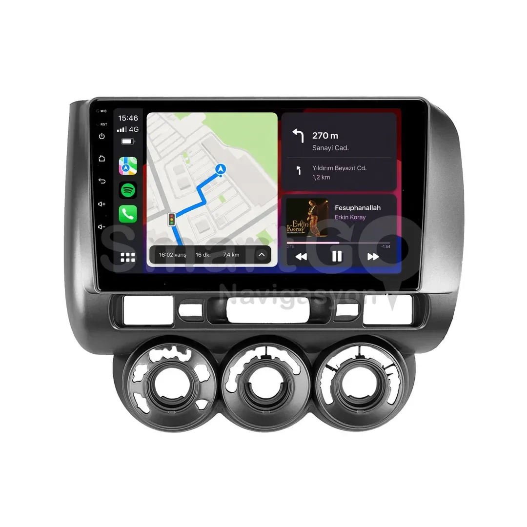 Honda City Android Multimedya Sistemi (2002-2009) - 9 İnç Manuel
