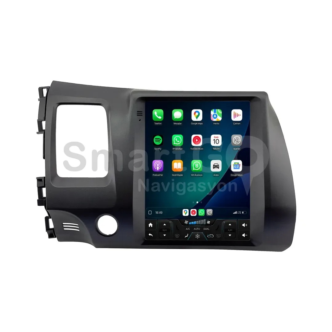Honda Civic Android Tesla Multimedya Sistemi (2007-2012) - 9.7 İnç