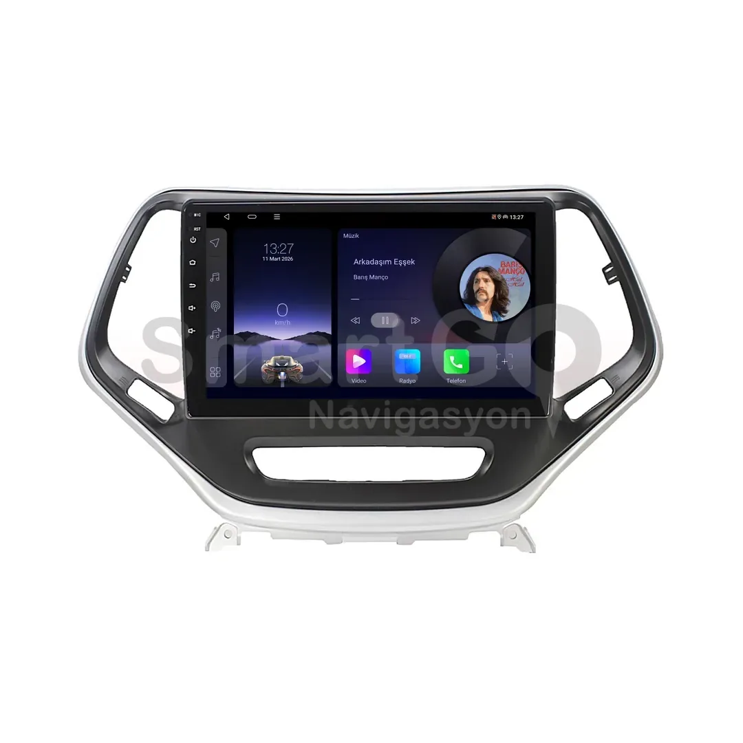 Jeep Cherokee Android Gri Multimedya Sistemi (2014-2015) - 10 İnç