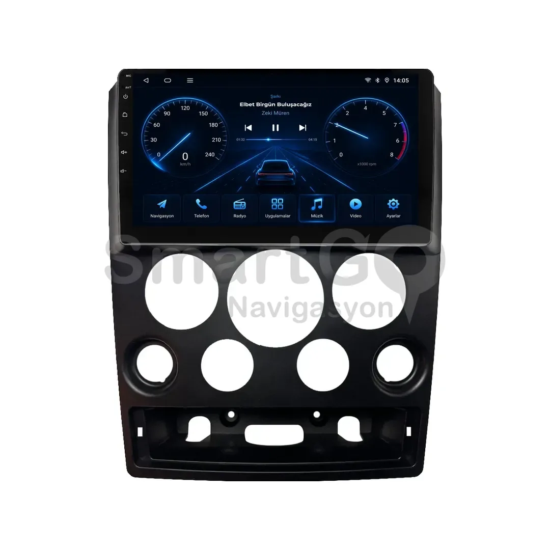 Ford Tourneo Connect Android Multimedya Sistemi (2002-2009) - 9 İnç