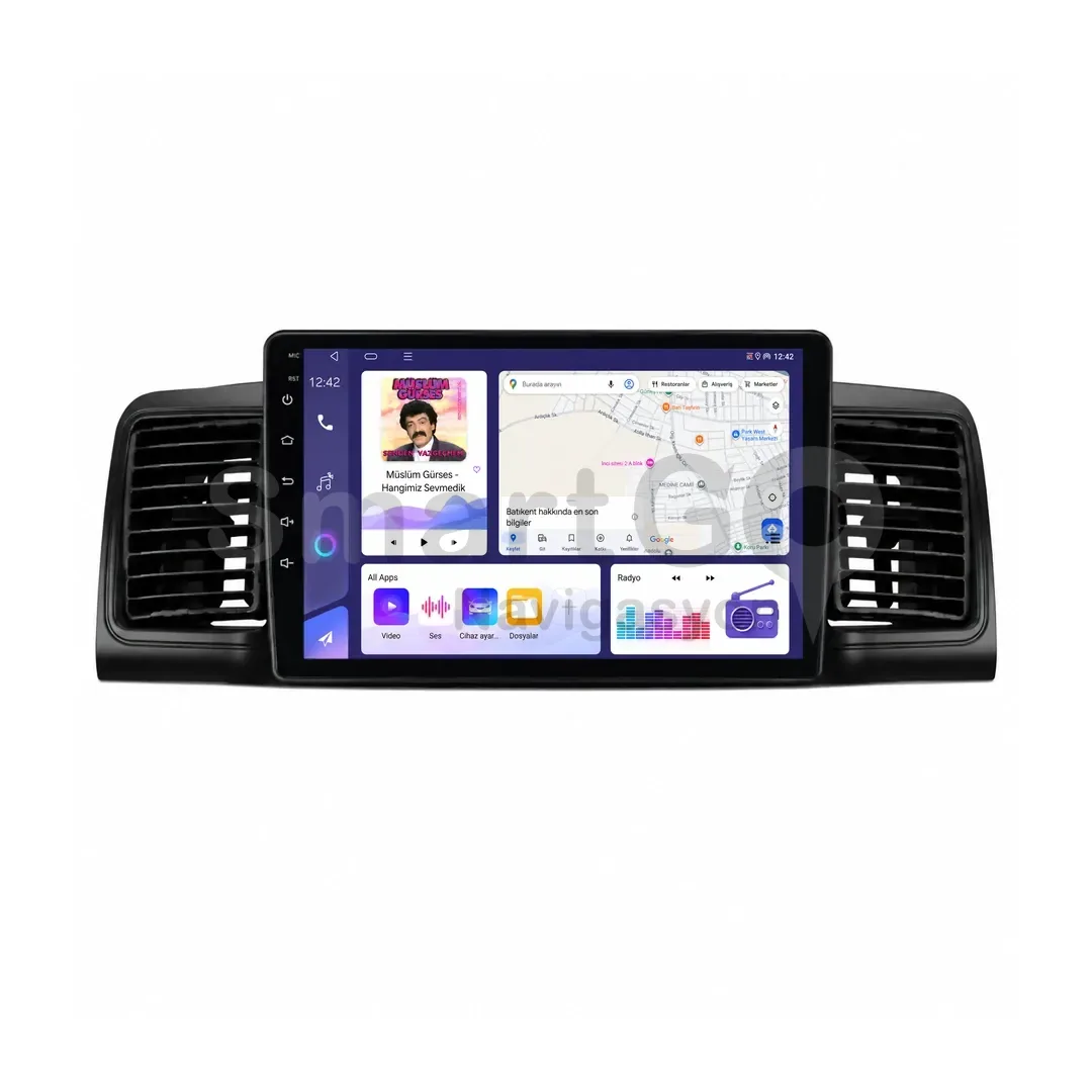 Toyota Corolla Android Multimedya Sistemi (2002-2007) - 9 İnç