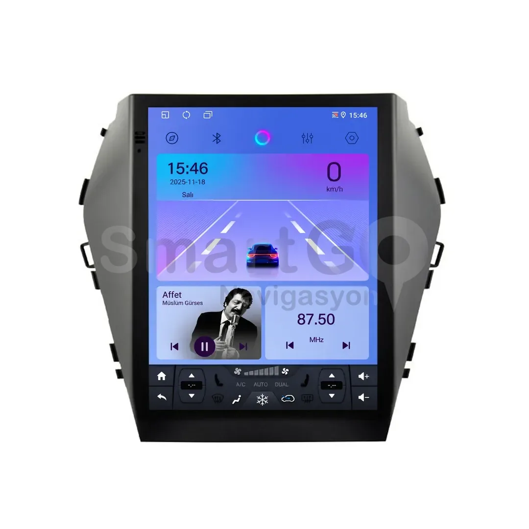 Hyundai Santa Fe Android Tesla Multimedya Sistemi (2012-2016) - 9.7 İnç