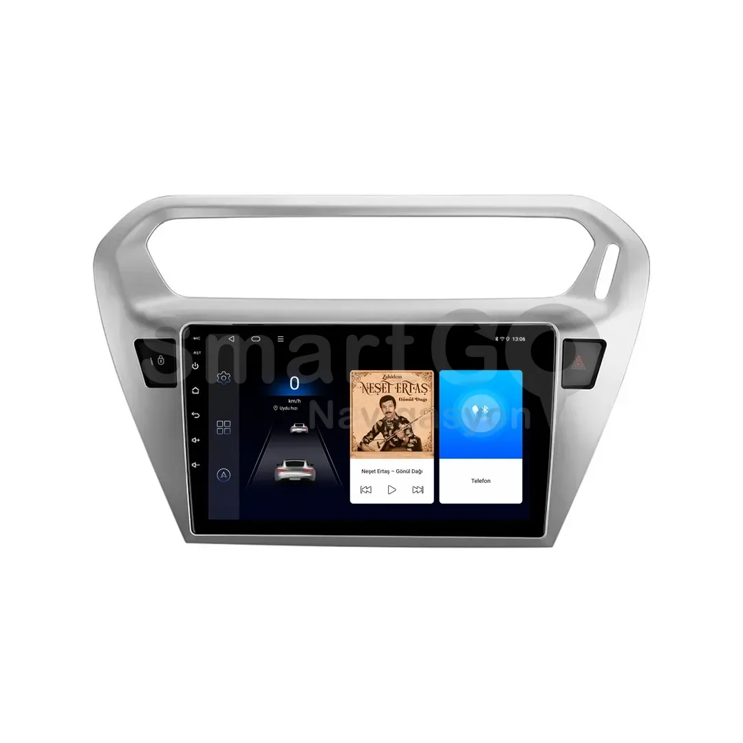 Peugeot 301 Android Multimedya Sistemi (2012-2020) - Citroen C-Elysee 9 İnç Gri