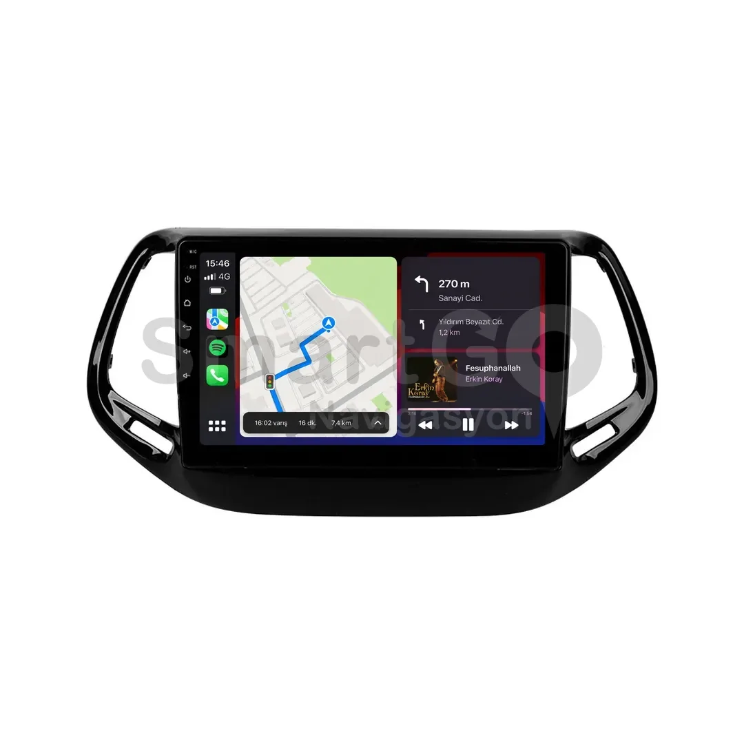 Jeep Compass Android Multimedya Sistemi (2017-2020) - 10 İnç