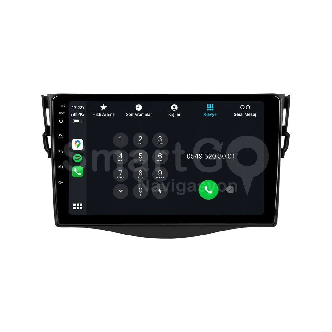 Toyota RAV4 Android Multimedya Sistemi (2006-2012) - 9 İnç