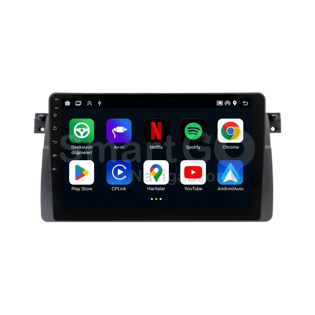 BMW 3 Series E46 Android Multimedya Sistemi (1999-2005) - 9 İnç
