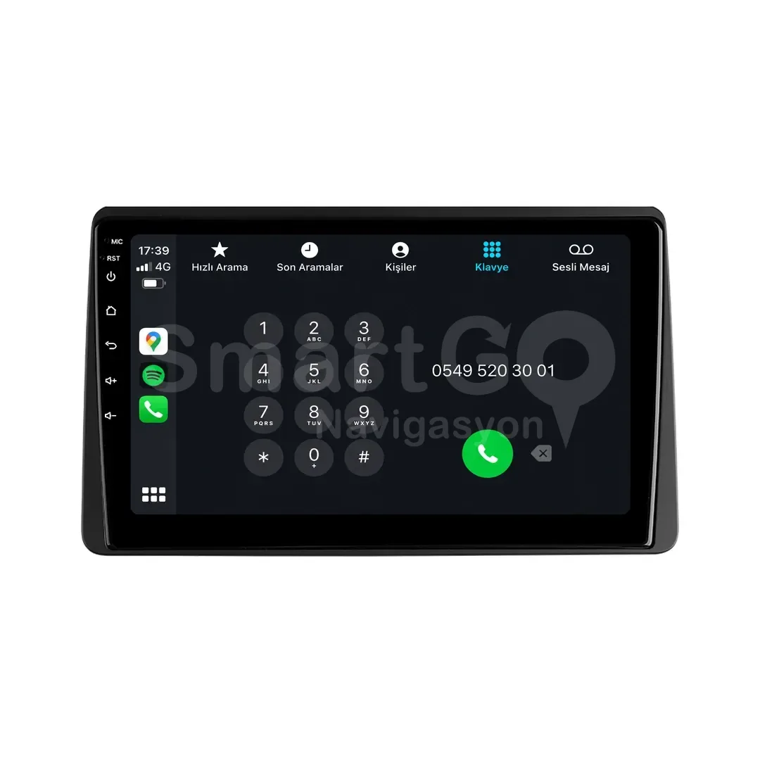 Dacia Duster Android Multimedya Sistemi (2018-2023) - 10 İnç