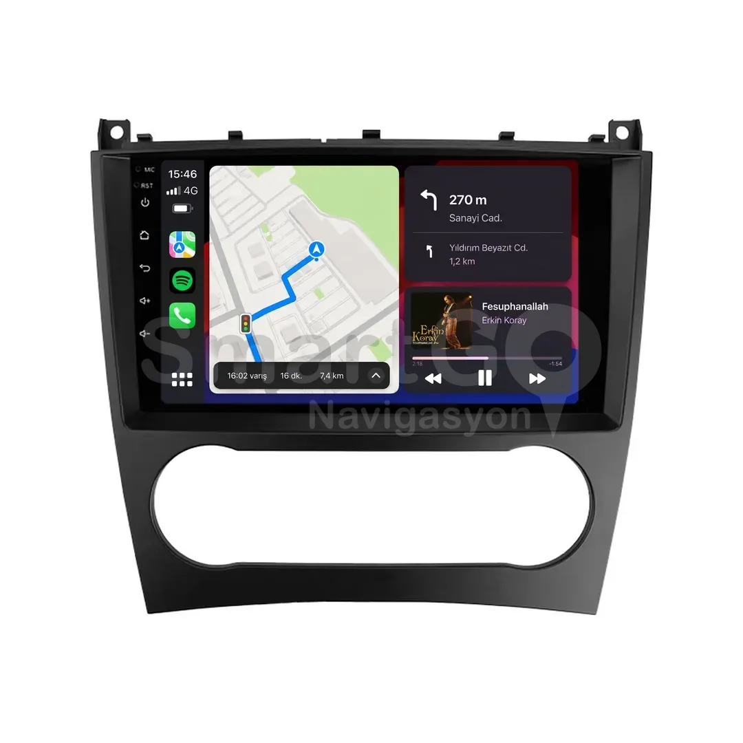 Mercedes C-Class Android Multimedya Sistemi (2004-2006) - 9 İnç