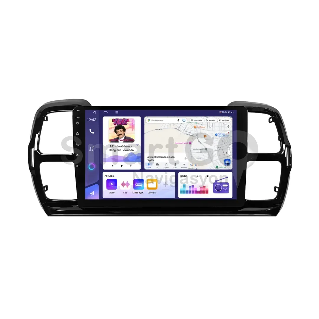 Citroen C5 Aircross Android Multimedya Sistemi (2019-2022) - 9 İnç