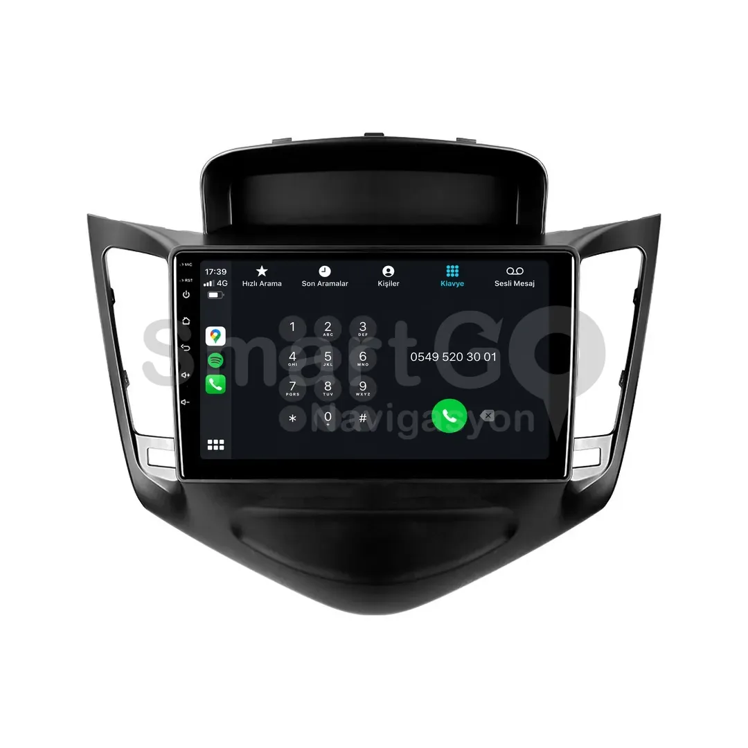 Chevrolet Cruze Android Siyah Multimedya Sistemi (2009-2012) - 9 İnç