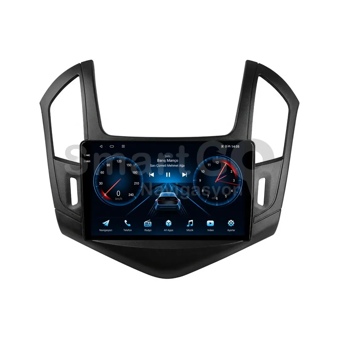 Chevrolet Cruze Android Siyah Multimedya Sistemi (2013-2015) - 9 İnç