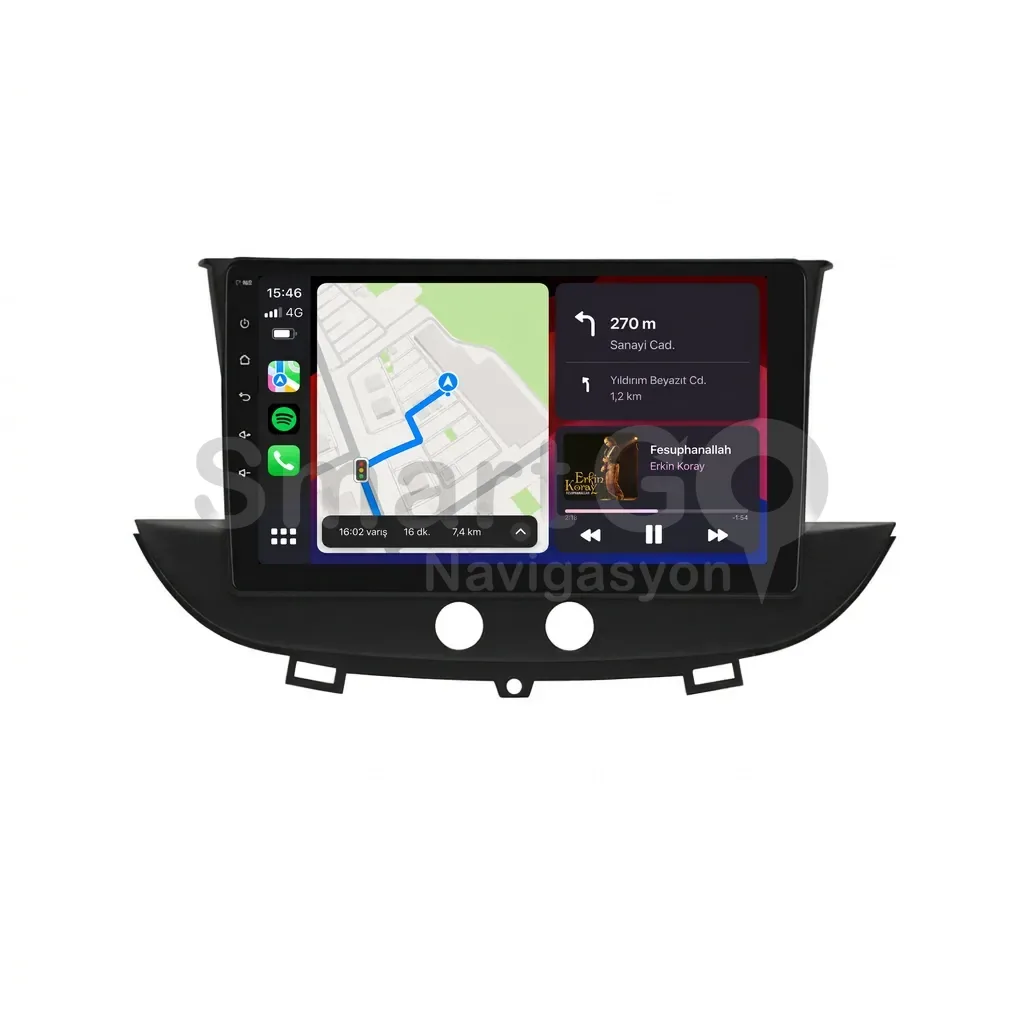 Opel Crossland Android Multimedya Sistemi (2020-2024) - 9 İnç