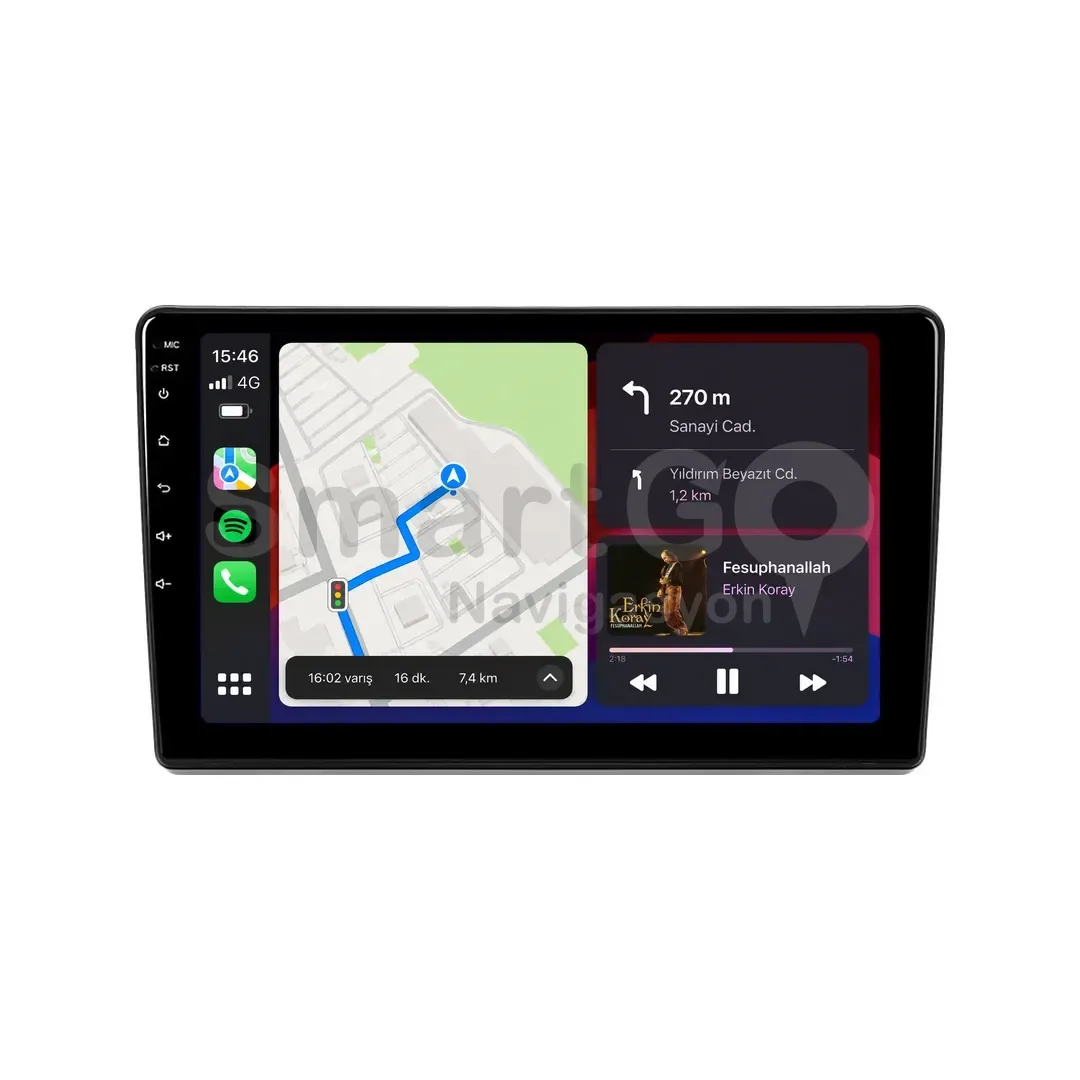 Peugeot 308 Android Multimedya Sistemi (2014-2021) - 9 İnç