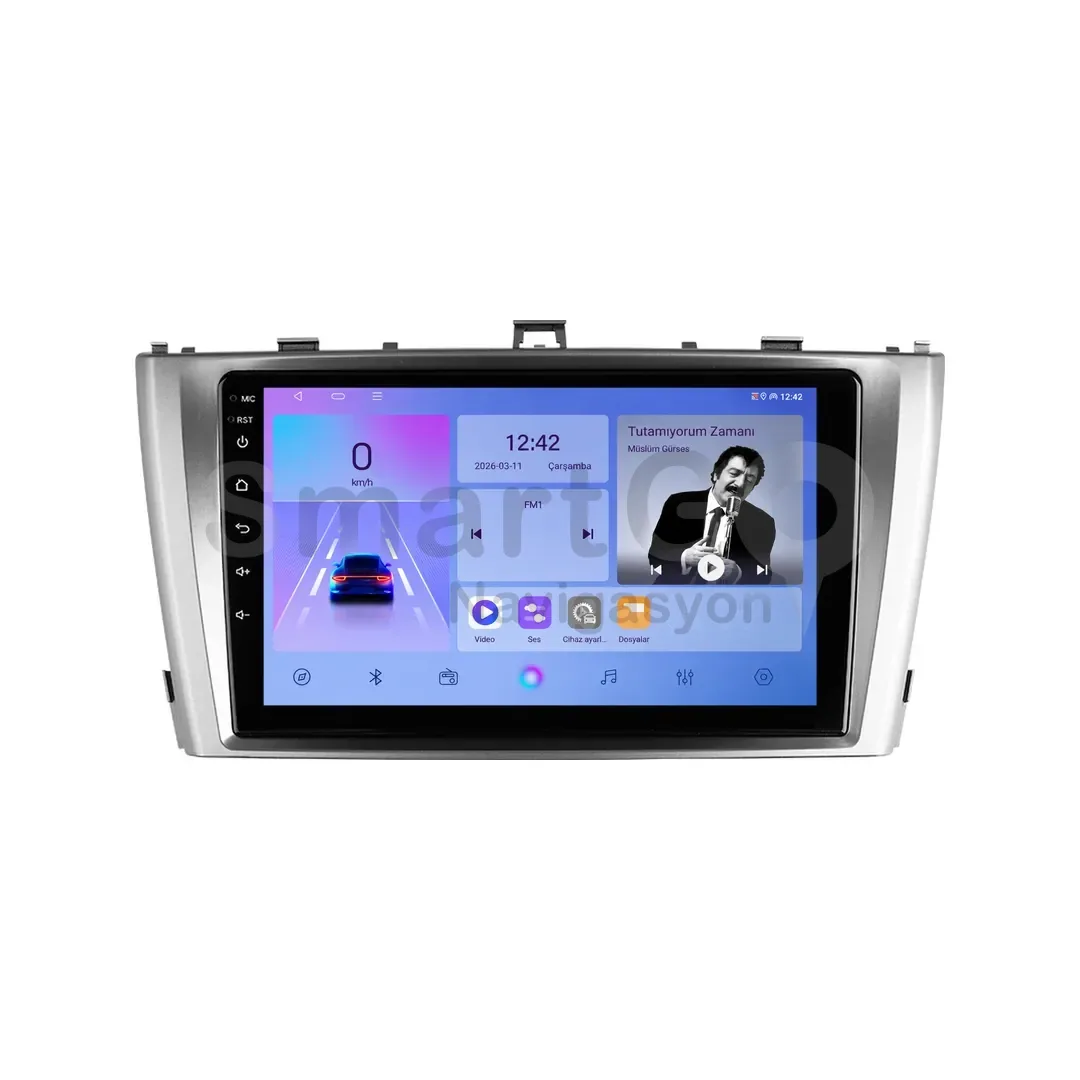 Toyota Avensis Android Multimedya Sistemi (2009-2014) - 9 İnç Gri