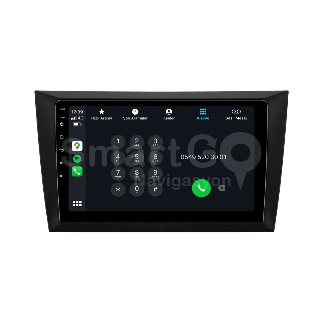 Volkswagen Golf Android Multimedya Sistemi (2009-2012) - 9 İnç