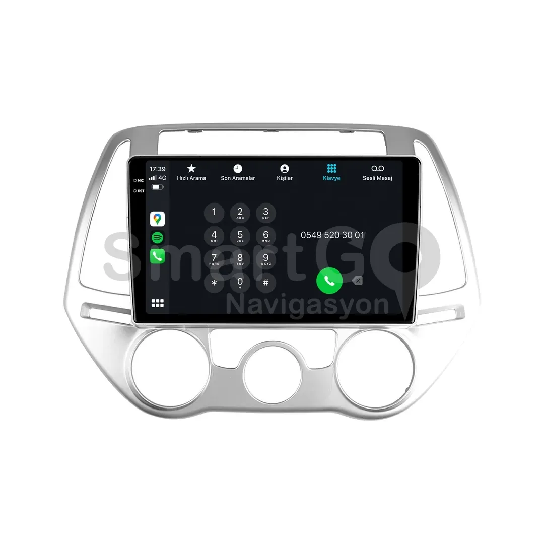 Hyundai i20 Android Multimedya Sistemi (2012-2014) - 9 İnç