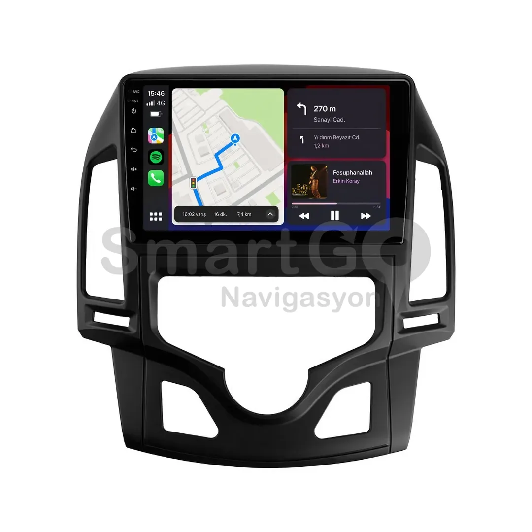 Hyundai i30 Android Multimedya Sistemi (2008-2011) - Dijital 9 İnç