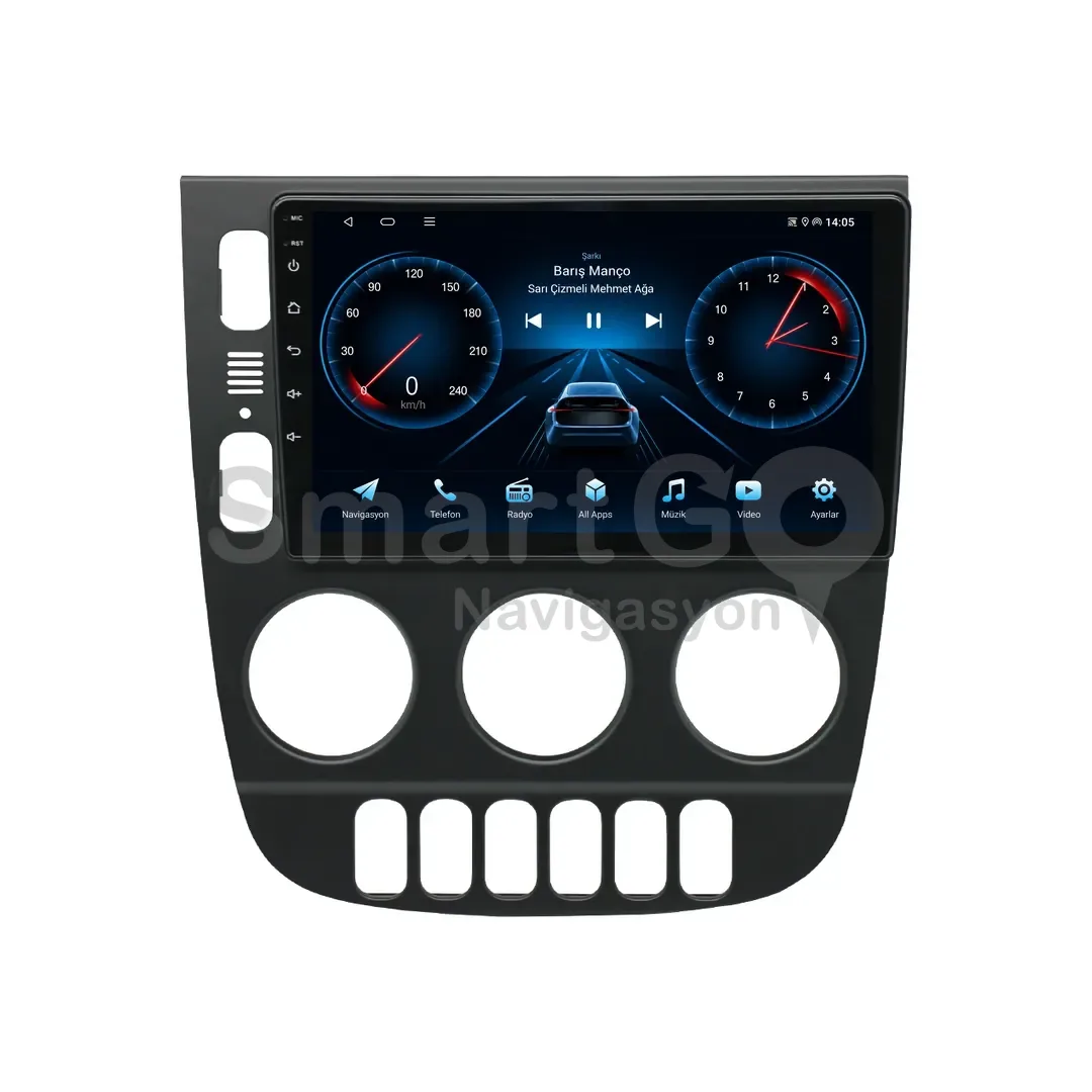Mercedes ML Android Siyah Multimedya Sistemi (1998-2005) - 9 İnç