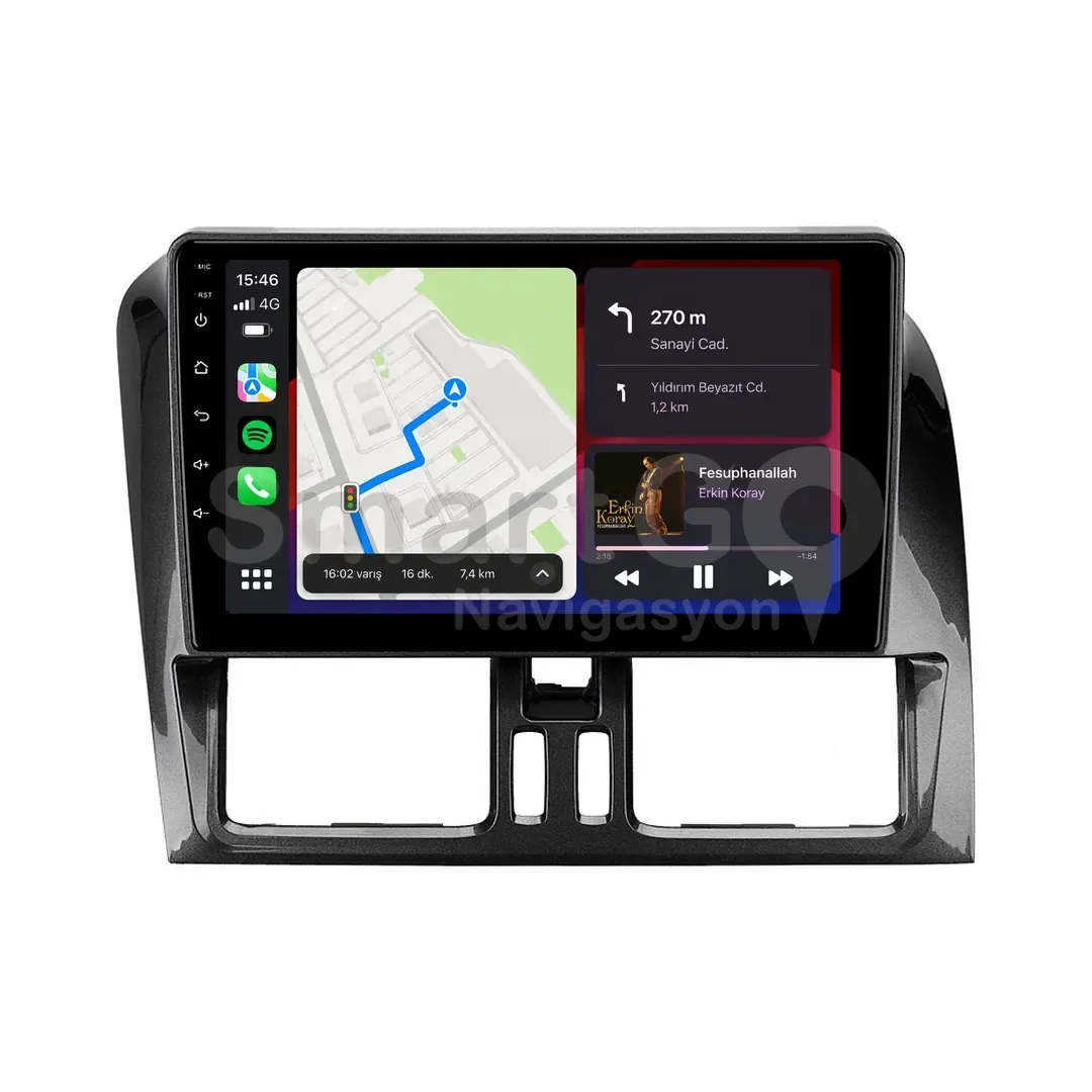 Volvo XC60 Android Multimedya Sistemi (2009-2017) - 9 İnç