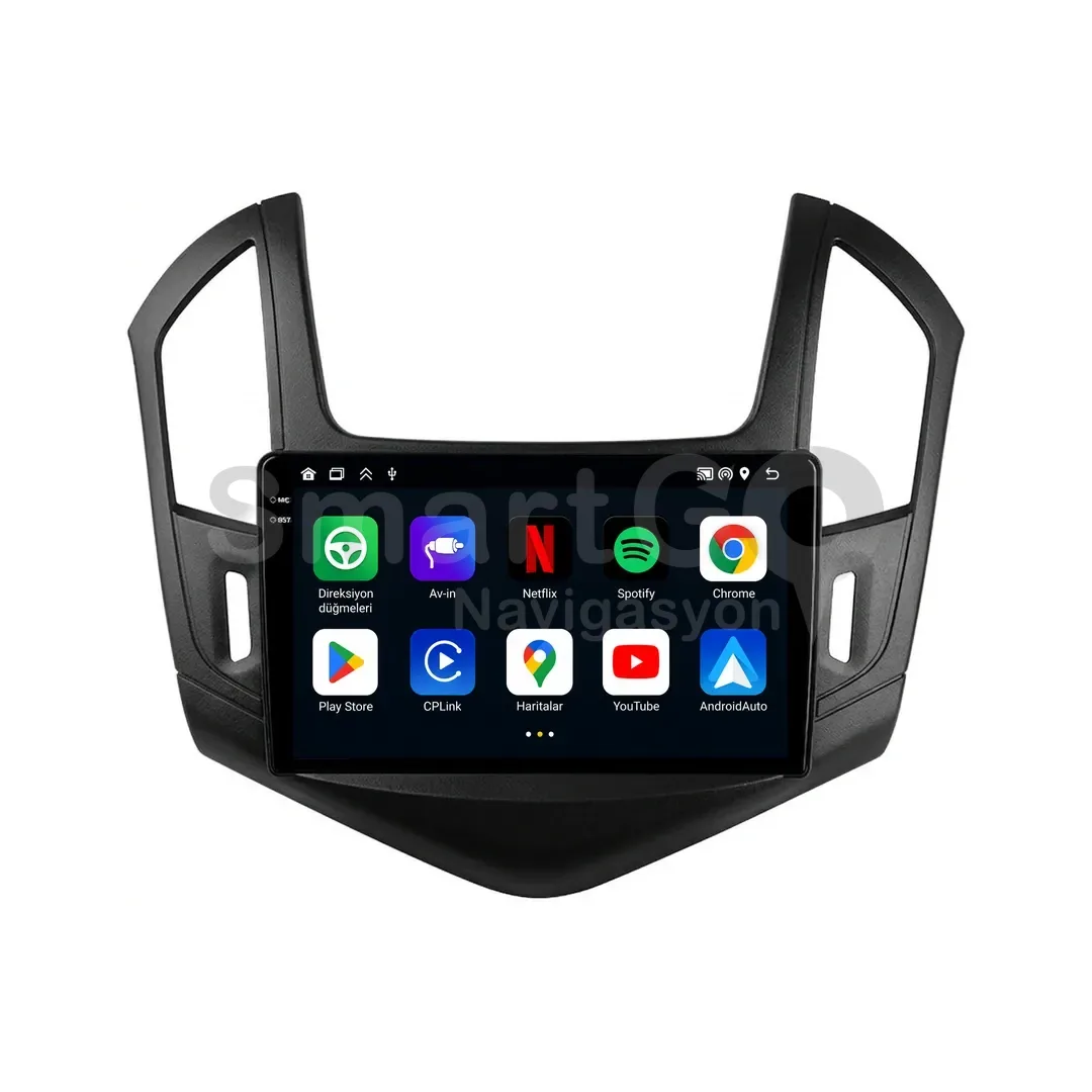 Chevrolet Cruze Android Siyah Multimedya Sistemi (2013-2015) - 9 İnç
