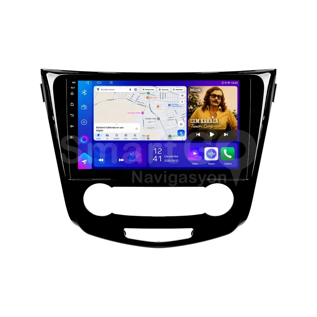 Nissan Qashqai Android Multimedya Sistemi (2014-2020) - Manuel 10 İnç