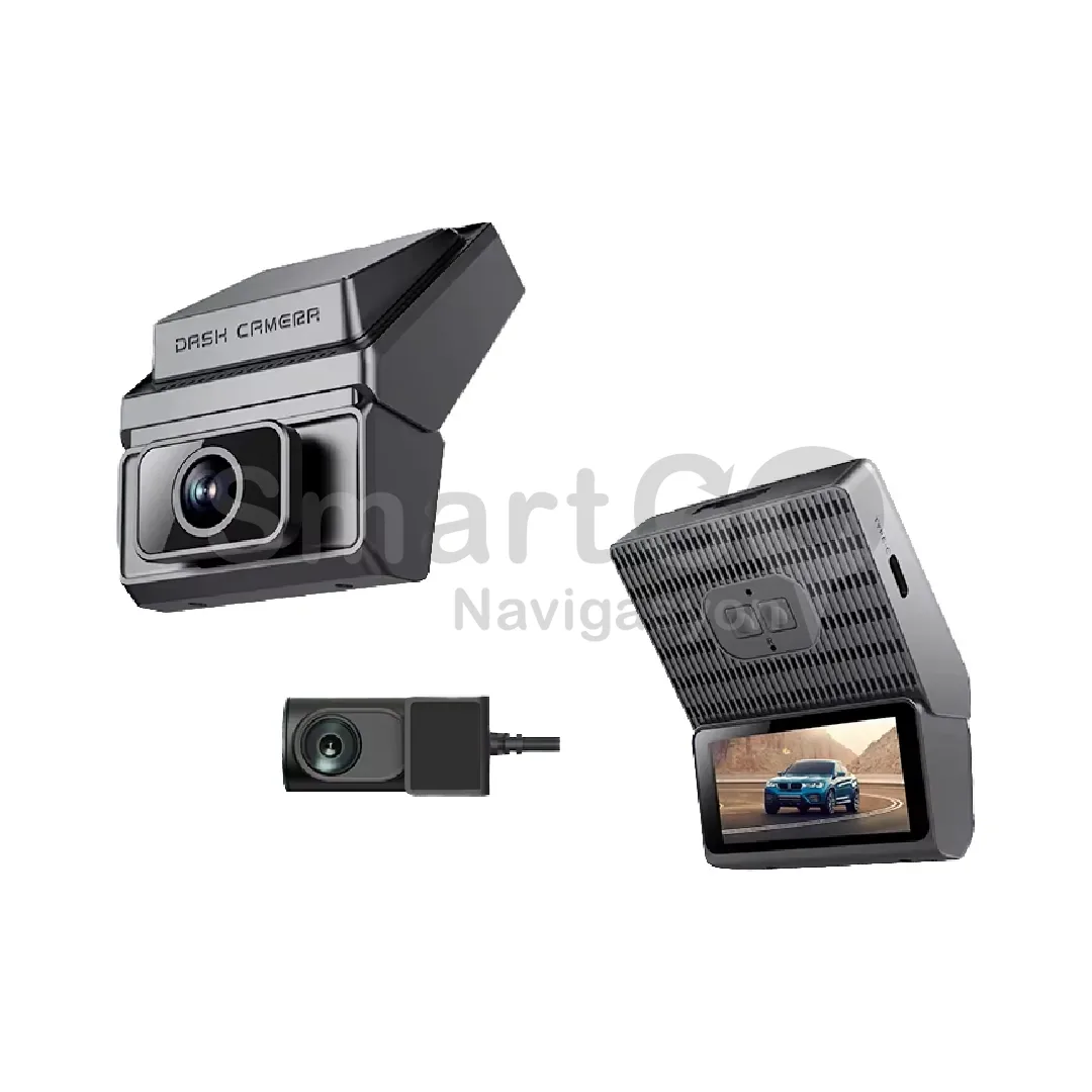 P87 Çift Kameralı 2K+720P 4G Akıllı Araç İçi Kamera