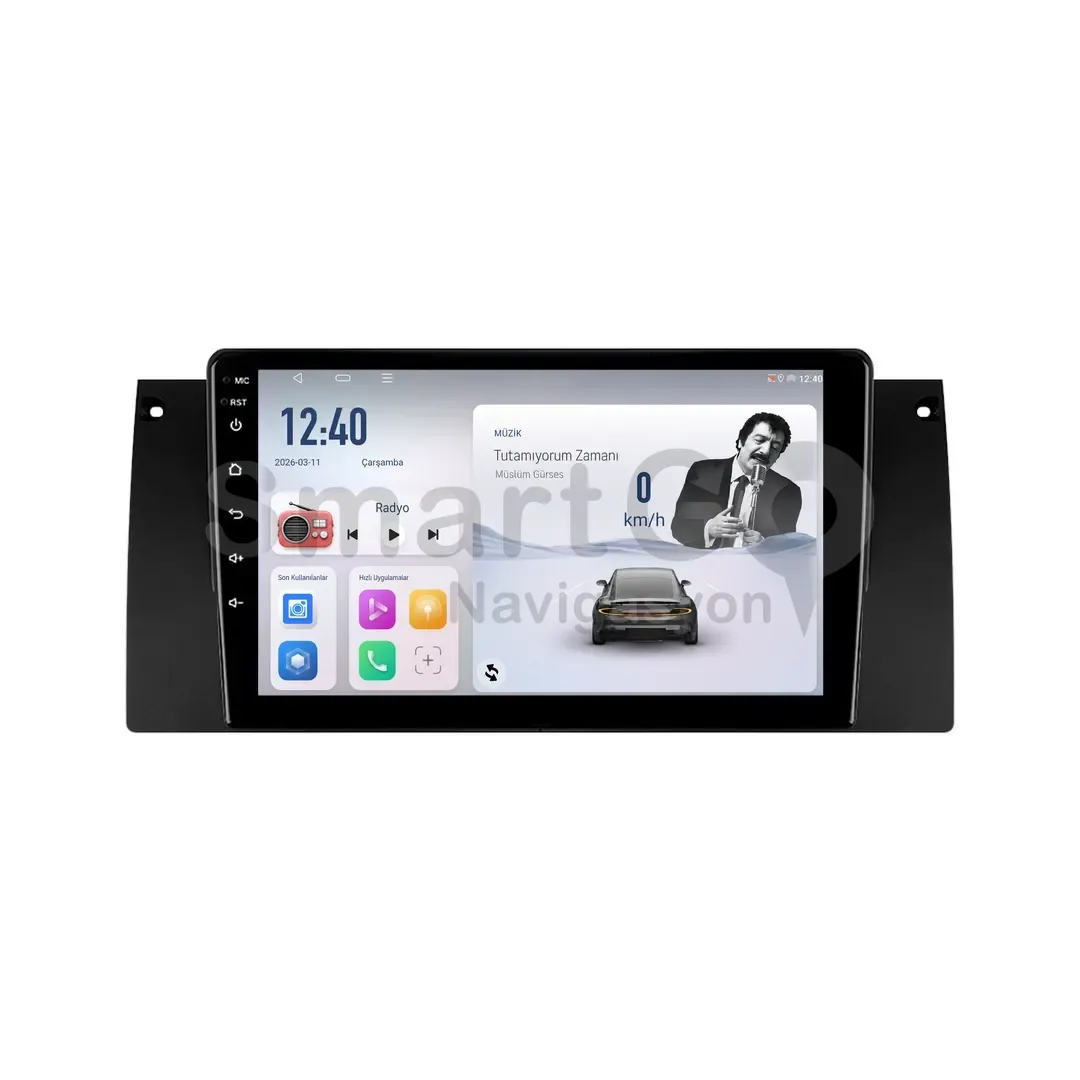 BMW 5 Series E39 Android Multimedya Sistemi (1995-2003) - 9 İnç