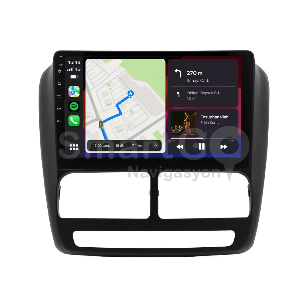 Fiat Doblo Cargo D3 Android Multimedya Sistemi (2009-2014) - 10 İnç