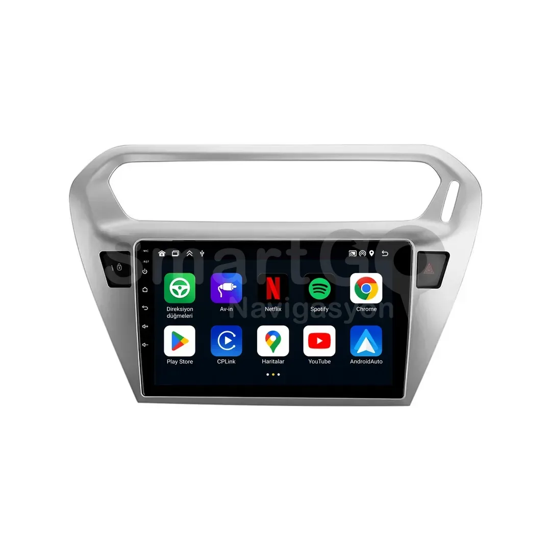 Citroen C-Elysee Android Multimedya Sistemi (2012-2024) - 9 İnç Gri