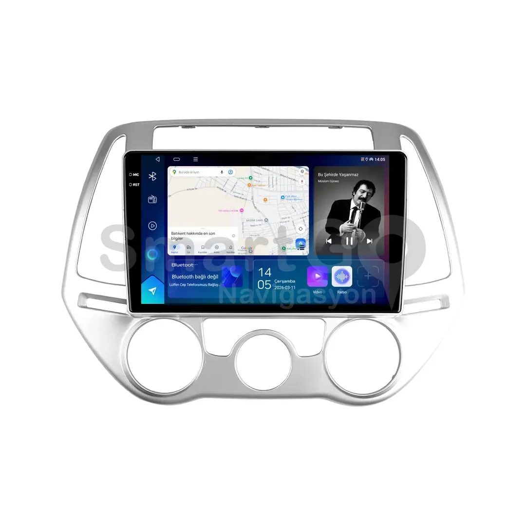 Hyundai i20 Android Multimedya Sistemi (2012-2014) - 9 İnç