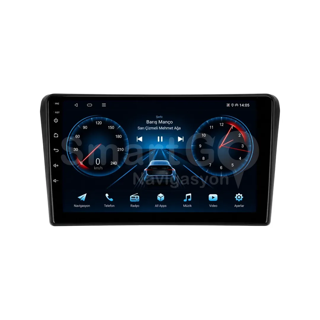 Toyota Avensis Android Siyah Multimedya Sistemi (2003-2009) - 9 İnç