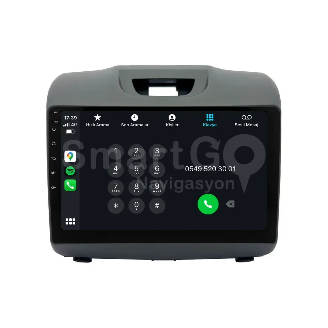 Isuzu D-Max Android Multimedya Sistemi (2012-2019) - 9 İnç