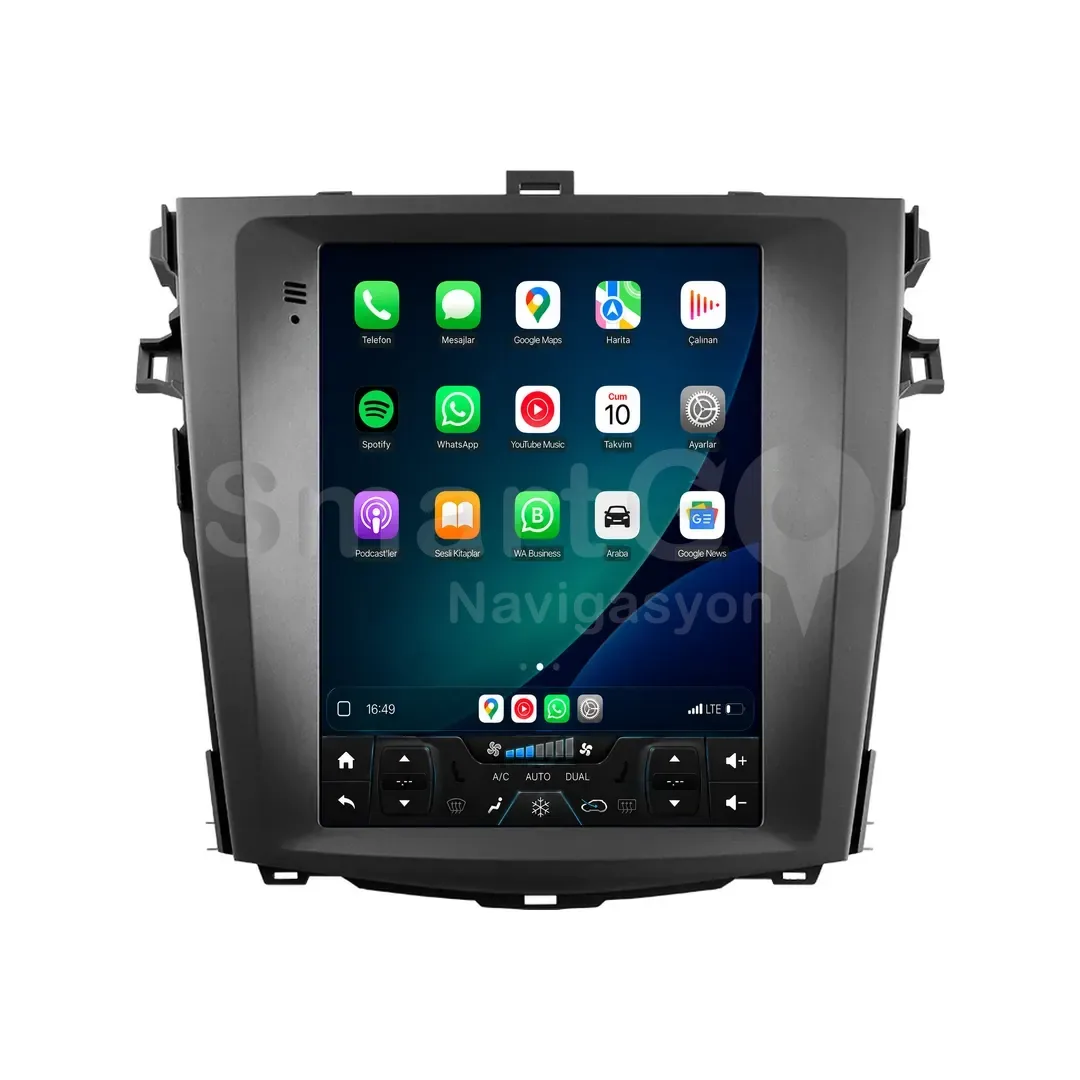 Toyota Corolla Android Tesla Multimedya Sistemi (2007-2012) - 9.7 İnç