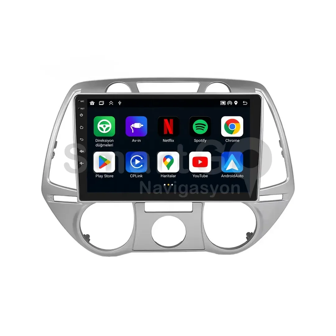 Hyundai i20 Android Multimedya Sistemi (2008-2011) - 9 İnç